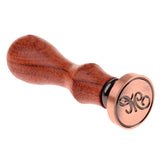 Maxbell DIY Brass Head Letter A-Z Sealing Wax Stamp Wood Handle Scrapbookinp M