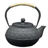 Maxbell Japanese Cast Iron Kettle Tetsubin Teapot  Black Sakura