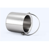 Maxbell Stainless Steel Double Walled Insulated Ice Bucket Wine Cooler with Lid 2L