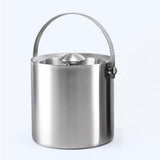 Maxbell Stainless Steel Double Walled Insulated Ice Bucket Wine Cooler with Lid 2L