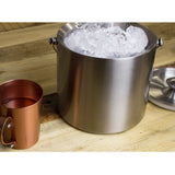 Maxbell Stainless Steel Double Walled Insulated Ice Bucket Wine Cooler with Lid 2L