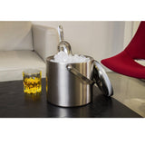 Maxbell Stainless Steel Double Walled Insulated Ice Bucket Wine Cooler with Lid 2L