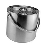 Maxbell Stainless Steel Double Walled Insulated Ice Bucket Wine Cooler with Lid 2L