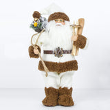 Maxbell Christmas Plush Santa Claus Doll Gift Toy Christmas Ornament  21 x 8 x 30cm