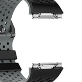 Maxbell Soft Silicone Strap Band Sport Bracelet for Ionic Smart Watch Black-Gray