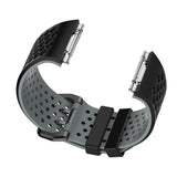 Maxbell Soft Silicone Strap Band Sport Bracelet for Ionic Smart Watch Black-Gray