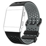 Maxbell Soft Silicone Strap Band Sport Bracelet for Ionic Smart Watch Black-Gray