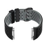 Maxbell Soft Silicone Strap Band Sport Bracelet for Ionic Smart Watch Black-Gray