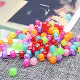 Maxbell Square Geometric Alphabet Letter Beads For Jewelry Craft Mixed Color