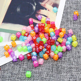 Maxbell Square Geometric Alphabet Letter Beads For Jewelry Craft Mixed Color