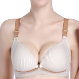 Maxbell Women's Maternity Nursing Bras Breastfeeding Sleeping Bras Brown 80C