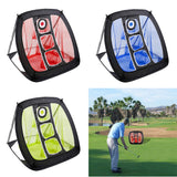 Maxbell Portable Golf Chipping Net Golfing Target Net Bag for Practice Black Red