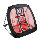 Maxbell Portable Golf Chipping Net Golfing Target Net Bag for Practice Black Red