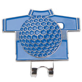 Maxbell Golf Hat Clip with Detachable Magnetic Golf Ball Marker Shirt Design Blue