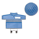 Maxbell Golf Hat Clip with Detachable Magnetic Golf Ball Marker Shirt Design Blue