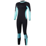 Maxbell Women Full Body Wetsuit UPF 50+ Scuba Diving Surf Rash Guard Sky Blue XS