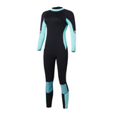 Maxbell Women Full Body Wetsuit UPF 50+ Scuba Diving Surf Rash Guard Sky Blue XS