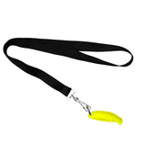 Maxbell Plastic Scuba Diving Outdoor Emergency Survival Whistle with Lanyard Yellow