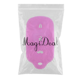 Maxbell Car Key Silicone 3+1 Buttons Protective Case Cover For Toyota Rose Red