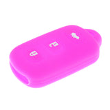 Maxbell Car Key Silicone 3+1 Buttons Protective Case Cover For Toyota Rose Red