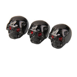 Maxbell 3pcs Electric Guitar Skull Head Volume Control Knobs Black