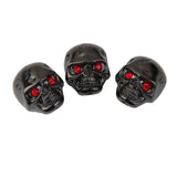 Maxbell 3pcs Electric Guitar Skull Head Volume Control Knobs Black