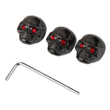 Maxbell 3pcs Electric Guitar Skull Head Volume Control Knobs Black