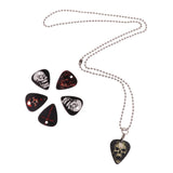 Maxbell Celluloid Guitar Pick Necklace Pendant for Guitar Parts Accessories