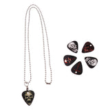 Maxbell Celluloid Guitar Pick Necklace Pendant for Guitar Parts Accessories