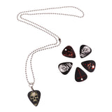 Maxbell Celluloid Guitar Pick Necklace Pendant for Guitar Parts Accessories