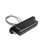 Maxbell Durable Dual Hot Rail Humbucker Pickup Black for Mandolin/Cigar Box Guitar DIY Parts