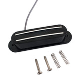 Maxbell Durable Dual Hot Rail Humbucker Pickup Black for Mandolin/Cigar Box Guitar DIY Parts