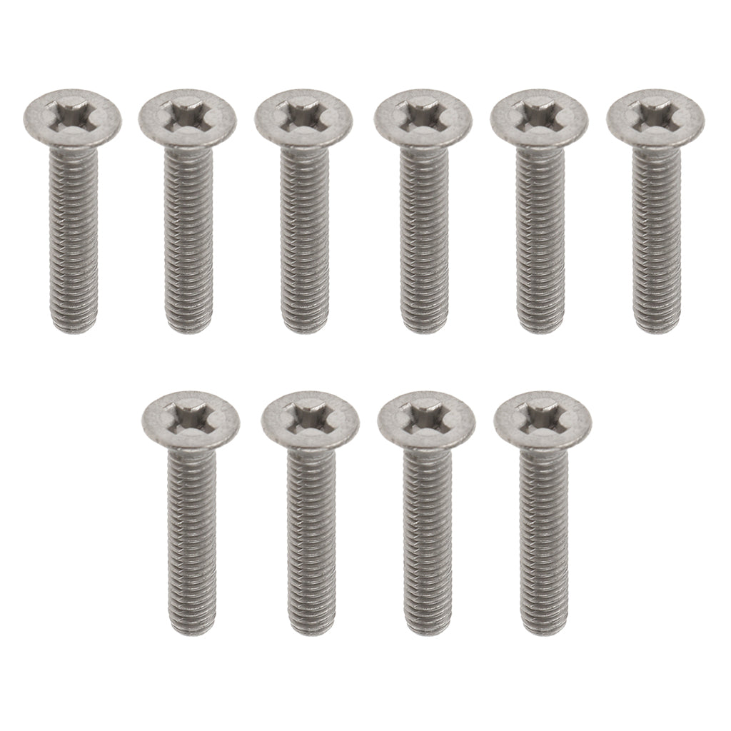 Maxbell 10 Pcs,M3 x 10mm, 1/4 Inch, Flat Head Grade 1 GR1 Titanium Machine Screws, Phillips Drive,Pitch 0.7