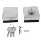 Maxbell Stainless Steel Double Glass Door Sliding Door Lock No Punching, Easy to Install, 10mm-12mm