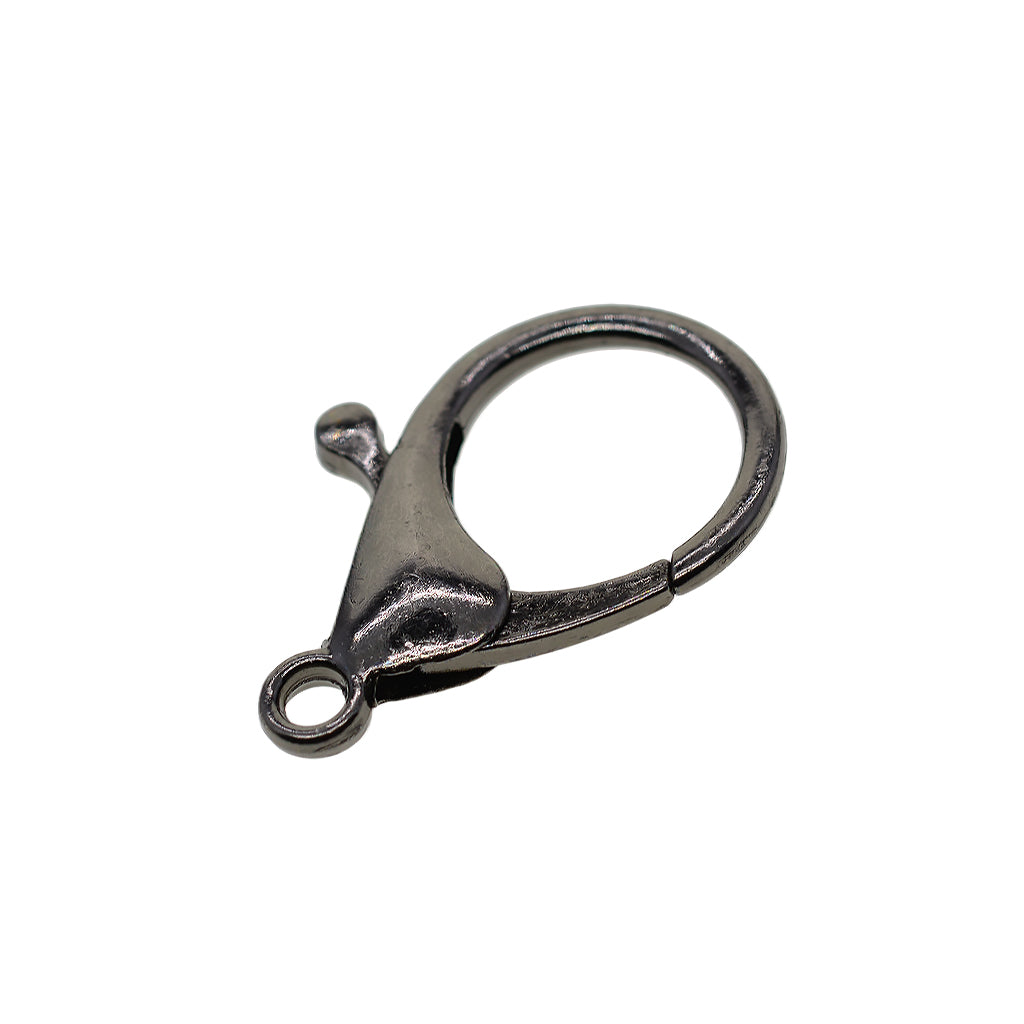 Maxbell 30 Pieces Wholesale Lobster Clasp Large Handmade Accessory Clips Necklace Key Chain DIY Jewelry Findings - Antique Silver & Bronze & Black