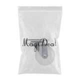 Maxbell Universal Rotating Wheels 1.5'' Furniture Wheels White Wheels PP Nylon Double Roller Wheel for Wheelchair Platform