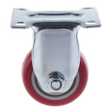 Maxbell Trolley Furniture Rubber Wheel Fixed Top Plate Caster - 3 Inch