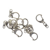 Maxbell 10 Pieces Alloy Small Swivel Lanyard Snap Hook Lobster Clasps Clip Keychain Key Ring Jewelry Making Findings