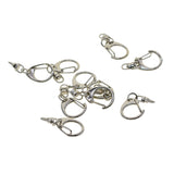 Maxbell 10 Pieces Alloy Small Swivel Lanyard Snap Hook Lobster Clasps Clip Keychain Key Ring Jewelry Making Findings