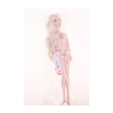 Maxbell 1/6 BJD Female Nude Body 14 Jointed Girl Doll with Head DIY Replacements Supplies (Light Golden Hair)