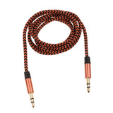 Maxbell 1m Nylon Braided Audio Aux Cable Male To Male For Headphones Car Home Stereo