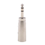 Maxbell XLR Male to 1/4" 6.35mm Male Jack Socket Audio Adapter Gender Changer Coupler Silver