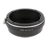 Maxbell Metal Adapter Ring For Canon EOS EF EF S Lens To Nikon 1  Camera Body J1 V1 - Black