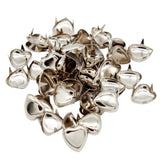 Maxbell 50Pcs DIY Love Heart Metal Rivets Claw Studs Bags Clothes Hats Leather Decor