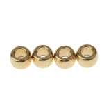 Maxbell 100 Pieces DIY Brass Loose Beads Small Spacer Beads for Buddha Beads String 6mm