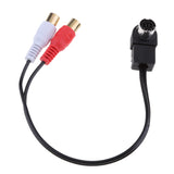 Maxbell Auto Car Aux Cable For Alpine KCA-121B JVC Sound Receiver To RCA Adapter