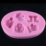 Maxbell Xmas Santa Suit Cake Decorating Tool Mold Fondant Chocolate Silicone Mould