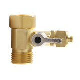 Maxbell Brass Purifier Feed Tee Faucet 1/2 Inch To 3/8 Inch RO System