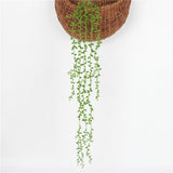 Maxbell Artificial Hanging String of Pearls Plants, Party Wedding Decoration Vine Plants (82cm Length)