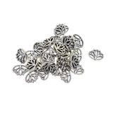 Maxbell LOT 30Pcs MINI Tibetan Silver Spacer Beads, Hollow Out Yoga Lotus Shape Loose Beads Charms for DIY Earrings, Bracelets, Necklaces (16 x 13 x 4 mm)